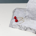 Boucles d'oreilles Beldi - Rouge