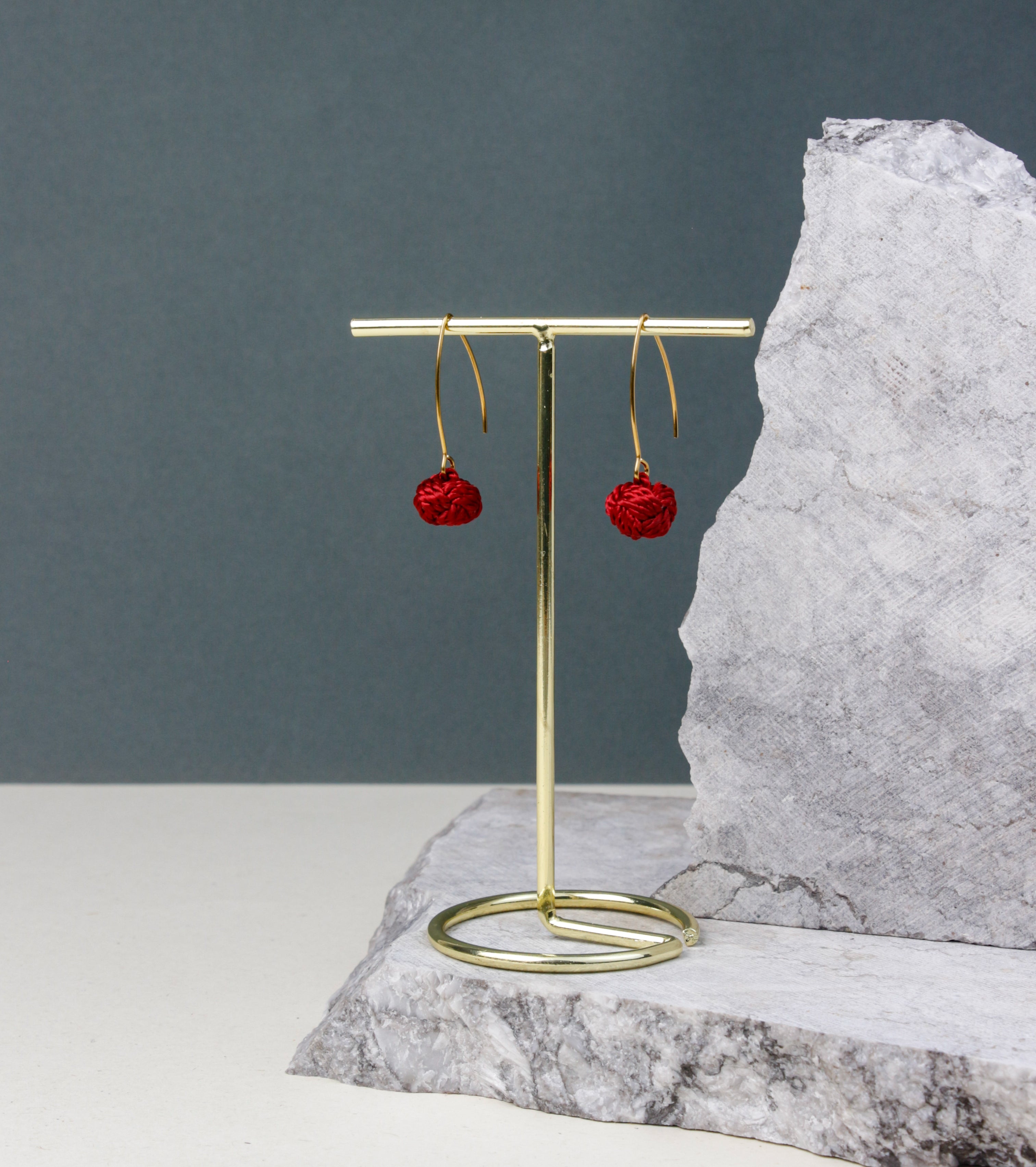 Boucles d'oreilles Beldi - Rouge